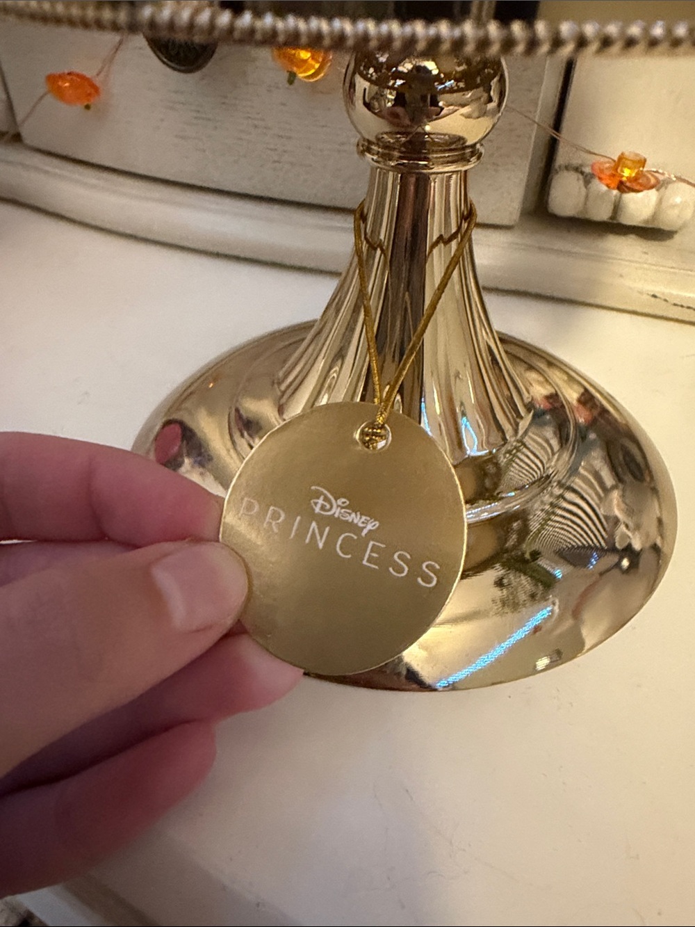 Bath & Body Works Gold Disney Princess Pedestal Candle Holder - Picture 3 of 7